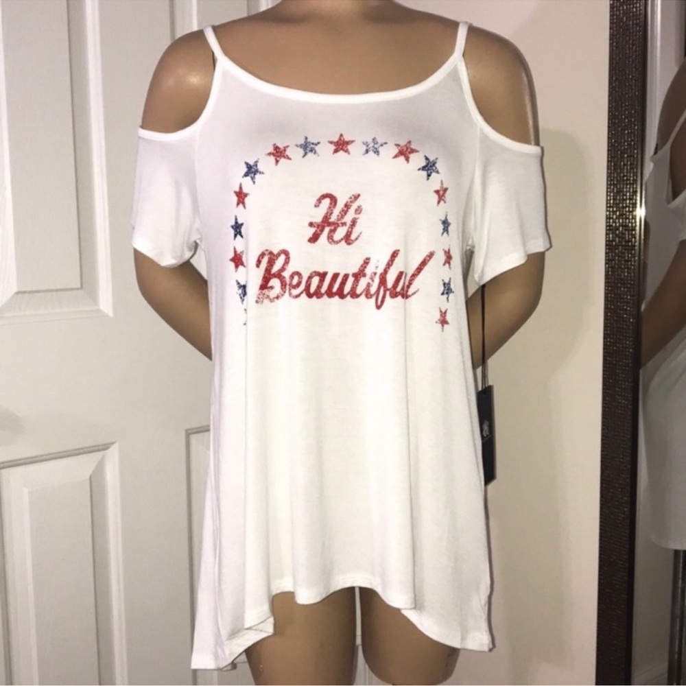 Rock & Republic Cold Shoulder Top